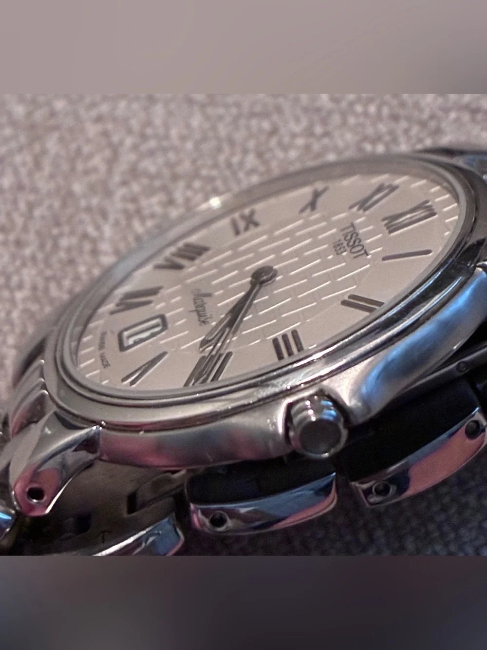 Tissot Marquise L260 Swiss Quartz Watch - Silver Stainless Steel, White Dial